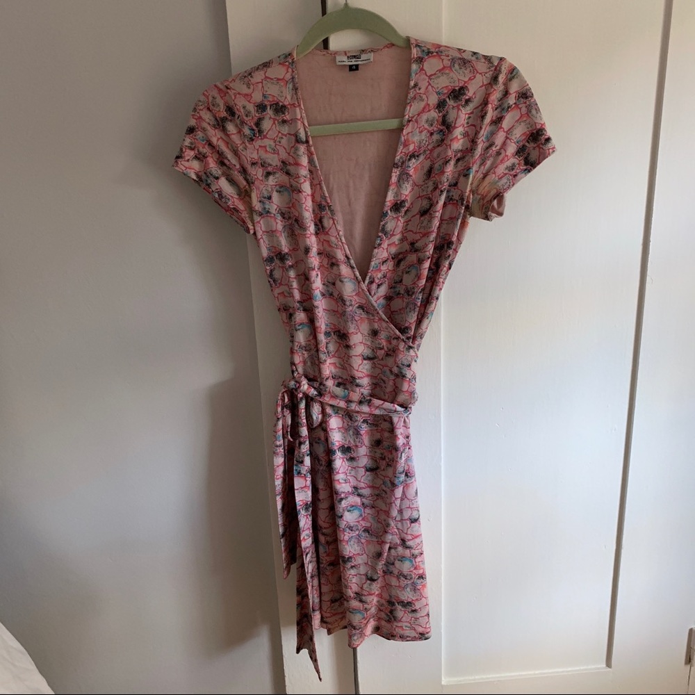 Diane von Furstenberg Pink Wrap Dress